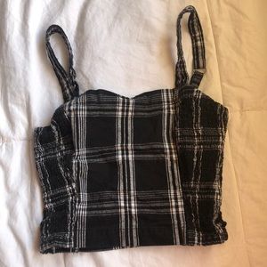 Black & white Plaid hollister shirt